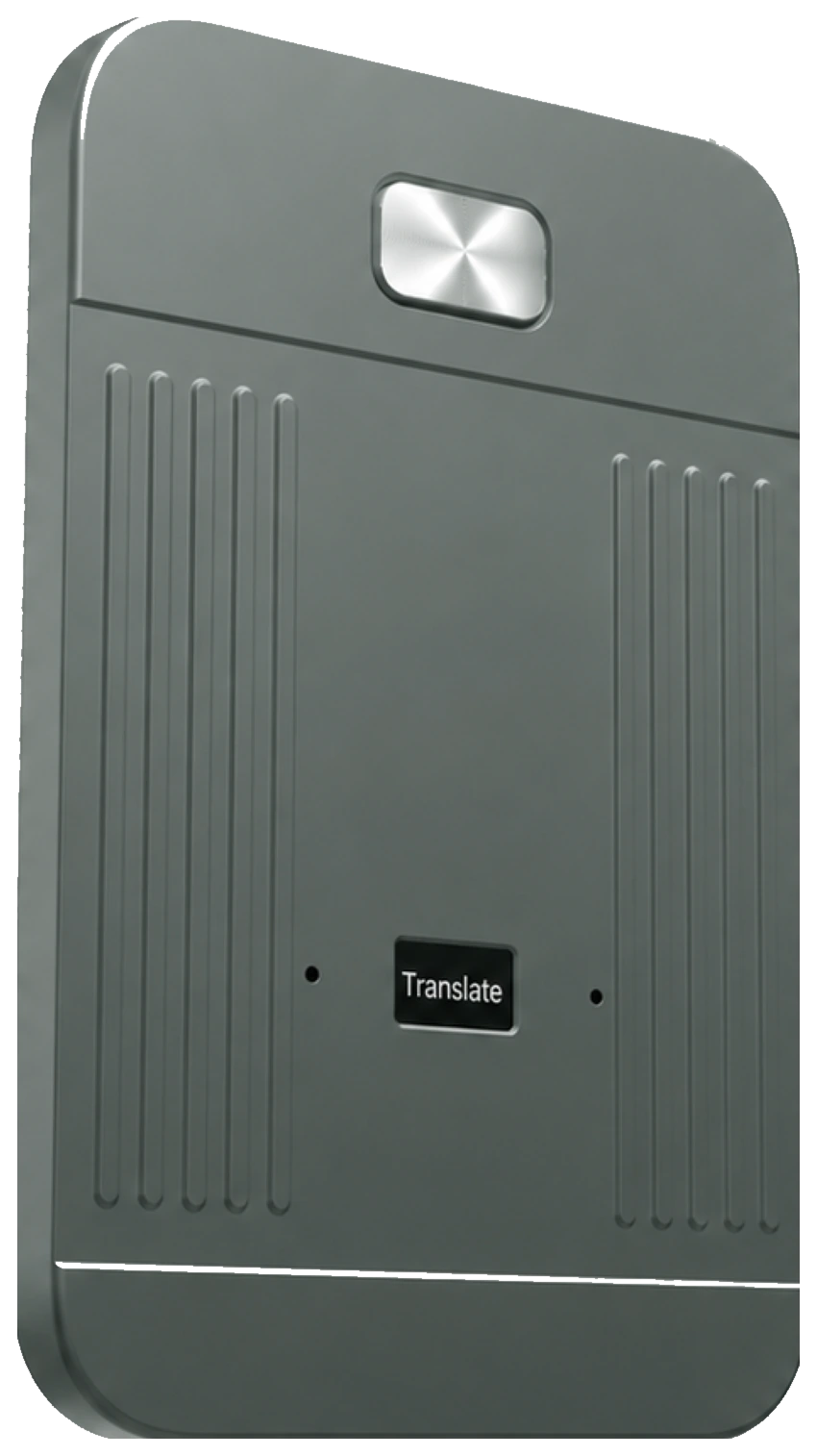 Front view of the graphite MeetIQ recorder